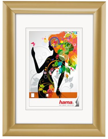 Hama Wandrahmen Malaga 40 x 50 cm, Kunststoff, gold