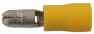Connect 30216 Yellow Female Bullet Terminal 5.0mm 100pc