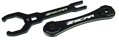 SCAR Clé de bouchon de fourche KYB KAYABA Compatible avec YAMAHA YZ YZF 125 250 450 YZ-F YZ250F YZ450F 06-25 SHERCO 19-25 FANTIC 21-25 KAWASAKI KX 250 KX250 20-24