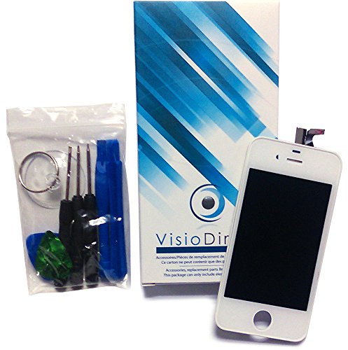 Visiodirect Ecran Complet pour iPod Touch 5 Blanc vitre Tactile + ecran LCD sur Chassis + Outils