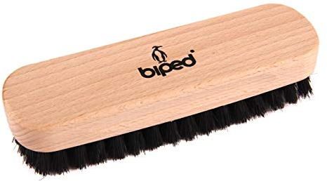 biped Brosse à Chaussures en Bois de hêtre avec des soies Naturelles – pour Le Nettoyage ou Le Poli – z2345 (Noires)