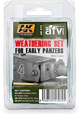 (AK00072) - AK Interactive Set - Early Panzer Weathering Set