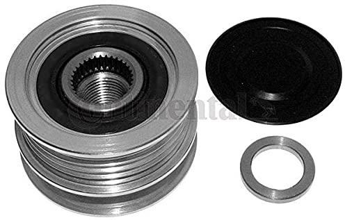 CONTITECH Generatorfreilauf Riemenscheibe Lichtmaschine 2310000Q2H 8200113636 231006313R Kompatibel mit RENAULT Clio 2 BB0/1/2, CB0/1/2 Megane 3 Schrägheck BZ0/1 Scénic 2 JM0/1, NISSAN MICRA III K12
