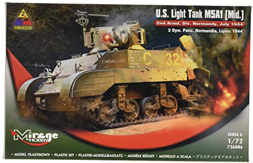 Mirage Hobby 726086 - Modellbausatz U S Light Tank M5A1 Mid