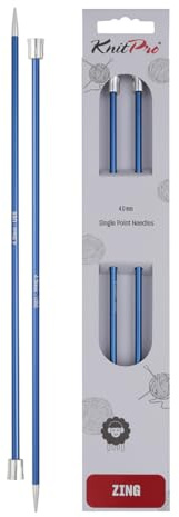 KnitPro Zing Single Pointed Needles 12 (30cm) | 4.00mm