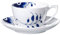 Royal Copenhagen Tasse Mit Untere Tee/Capuccino 28 Cl, Blau, 1 Stück (1er Pack)