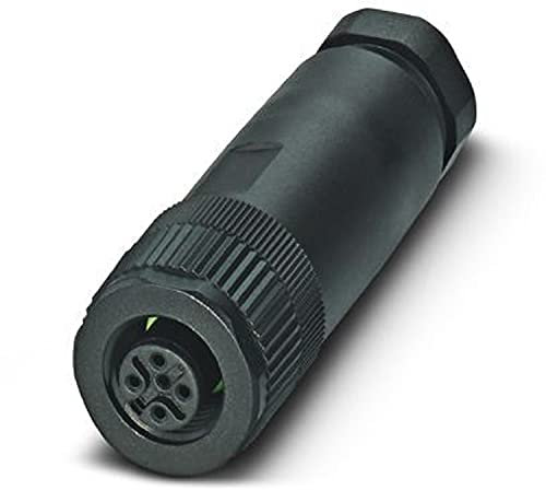 PHOENIX CONTACT SACC-M12FS-5CON-PG 7 Universal Steckverbinder, 5 Polig, Buchse Gerade M12, Schraubanschluss, Rändelmaterial Kunststoff, Kabelverschraubung Pg7, 4mm-6mm Kabelaußendurchmesser