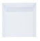 Paper24 25 transparente Briefumschläge 155x155 mm, haftklebend, 120 g/qm, Briefumschlag quadratisch 15,5x15,5 cm Ideal für Hochzeitskarten im Format 148x148 mm
