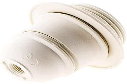 Douille E27 + bague - blanc - Zenitech