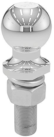 CURT 40020 Chrome Trailer Hitch Ball, 6,000 lbs, 2-Inch Diameter, 1 x 3-Inch Shank