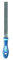 PFERD Feilraspel, 200mm, rechteckige, flachstumpfe Spezialfeile, unterschiedliche Hiebe auf flachen Seiten, inkl. Ergonomie-Feilenheft, 11232206 – für die grobe Zerspanung und zum Schruppen