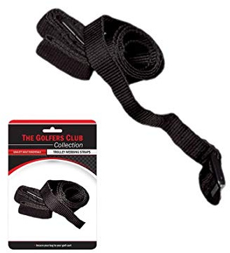 Brand Fusion Golf Trolley Strap - Heavy Duty Webbed Bag Strap - Adjustable & Secure - Fits Push & Electric Golf Trolleys