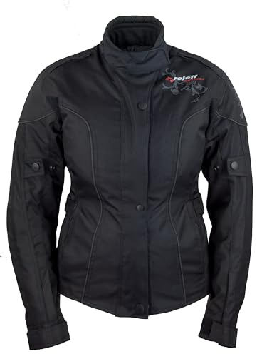 Roleff Racewear Damen Motorradjacke Ladylike RO 960, Schwarz, Größe XS