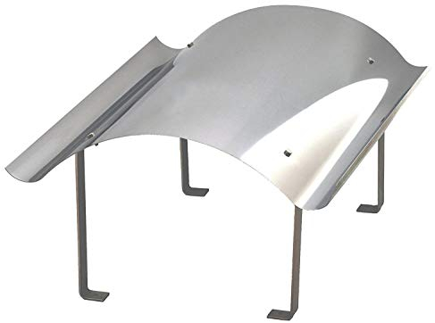 Kaminabdeckung in Edelstahl 700 x 700 mm