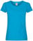 Fruit of the Loom Ladies Fit Valueweight Colours Short Sleeve Cotton T-Shirt, Blue - Azure Blue, Medium