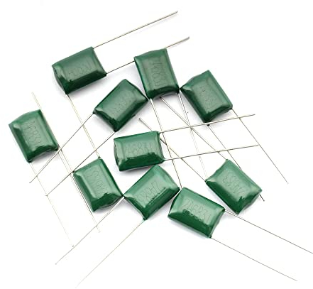 Musiclily Gitarre Kondensator Polyester Capacitor 2A683J 0,022uF 100V für E-Gitarre Bass, Grün (10 Stück)