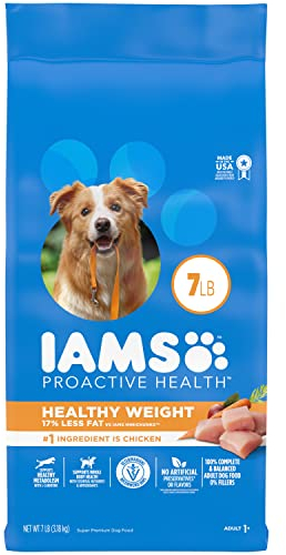 IAMS PROACTIVE HEALTH Adult Optimal Weight Dry Dog Food 7 Pounds by Iams