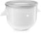 KitchenAid KICA0WH Envase de heladera de gel 1.89L Plata, Color blanco máquina para helados - Heladora (Envase de heladera de gel, 1,89 L, 30 min, 1 senos, Plata, Blanco, Helado, Sorbete)