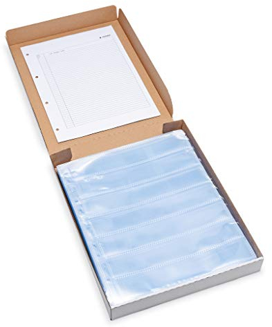 HERMA 7767 Negativhüllen 35mm für Ordner, 100 Stück je 7 Kleinbild Streifen à 5 Bilder, Negativarchivierungshüllen für Kleinbildnegative mit Eurolochung und Sicherheitslasche, transparent