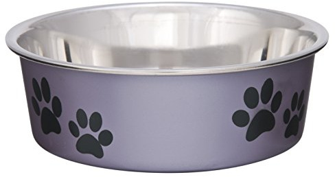 Loving Pets Metallic Bella Bowl for Pets, Small, 350 ml, Grape