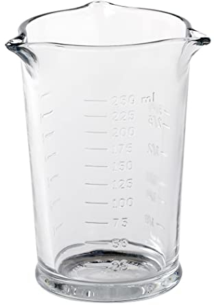 Anchor Hocking Triple Pour Measuring Glass, 250 ml Tempered Glass