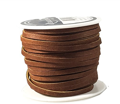 Dangerous Threads Lace Lacing Leather Topgrain Latigo Medium Brown 50 Foot Spool