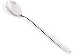 Alessi Nuovo Milano 5180/23 - Cucchiaio Lungo da Cocktail di Design, Acciaio Inox 18/10, 6 Pezzi