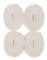 The Felt Store Filzgleiter selbstklebend 4 Rollen, 12mm breit, 5mm stark, je 1,5m lang, Möbelgleiter für schwere Möbel und Stühle, Schutz für Parkett oder Laminat - Made in Canada