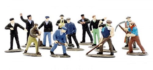 Dapol Model Railway Rail Workmen Plastic Kit - OO Scale 1/76,Black