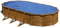 Gre Pool KIT730W Pacific - Aufstellpool aus Stahl, oval, mit Holzoptik. Abnehmbare Gartenpool. 730 x 375 x 120 cm
