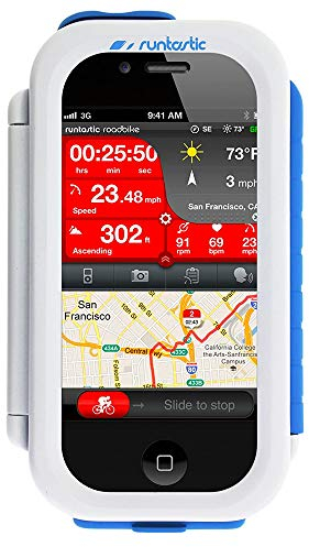 Runtastic RUNCAI1W Fahrradhalterung Bike Case für Apple iPhone 4 weiß
