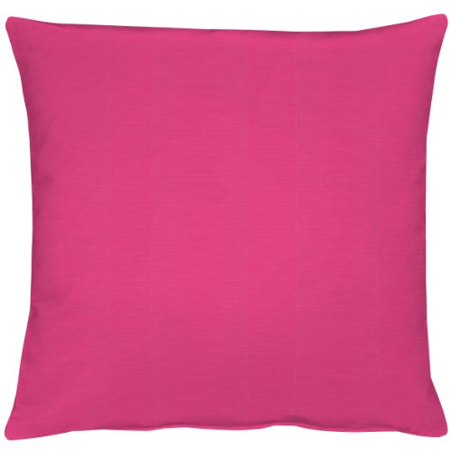 APELT Kissenhülle 4362 Farbe 31, modisch und zeitloser Kissenbezug, hochwertige und schicke Unifarbene Zierkissenhülle in Pink, Größe 49x49 cm