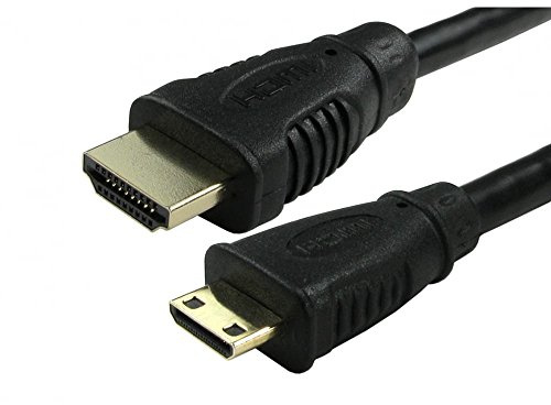 rhinocables Mini HDMI to HDMI – High speed 4K supports ethernet with gold contacts – for use with camera, camcorder, laptop, tablet, TV and more devices (5m)