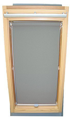 Hochwertiges Abdunkelungsrollo Rollo für Velux DG/RG-EP VL,VG,VX 047 grau // Verdunkelungsrollo/Verdunkelungs-Rollo/Fensterrollo