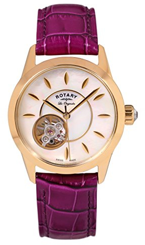 Rotary Damen Automatik Uhr Mit Leder Armband LS90513/41/L1G
