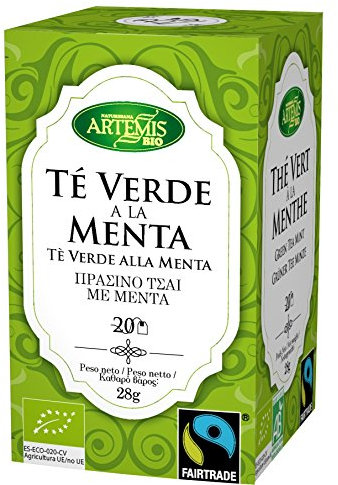 ArtemísBio Té Verde con Menta - 20 Infusiones