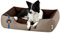 BedDog Hundebett L - Hundekissen - Hundekorb - Hundecouch - Hundesofa - Bezug abziehbar, Waschbar, für Mittel-Kleine Hunde