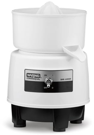 Waring Compact Electric Citrus Juicer with 120 Oranges per Hour Capacity
