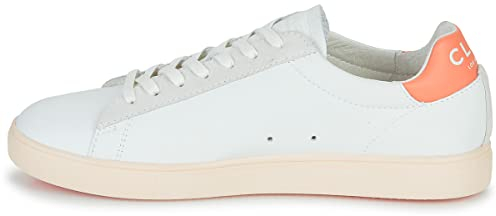 Clae Bradley California Sneaker Herren Weiss/Orange - 38 - Sneaker Low Shoes