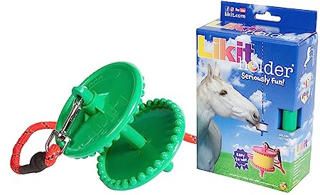 Likit Holder Green | Stable Toy for Horses, use with Likit Horse Treats | Help Horse Boredom | Green