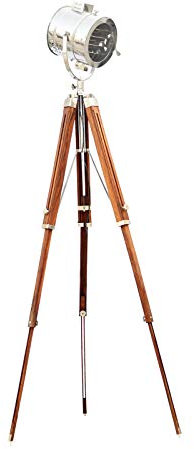 Medieval replicas Lampadaire trépied projecteur décoratif rétro