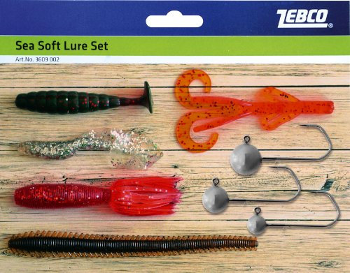 Zebco Erwachsene Angelsets Sea Soft Lure Set, Mehrfarbig