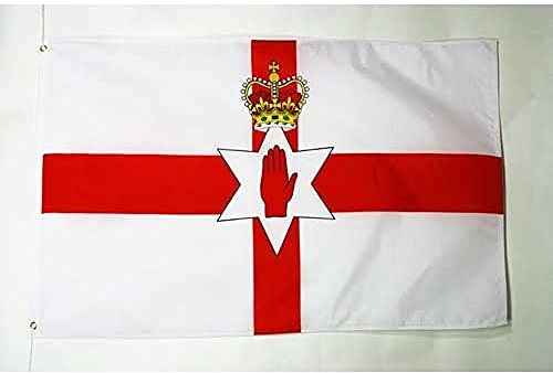 AZ FLAG - Flagge Nordirland - 90x60 cm - Irische Nordfahne Fahne 100% Polyester mit Messing-Ösen - 50g