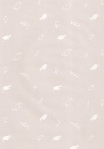 Transparentpapier White Line DIN A4 Fische - 25 Blatt