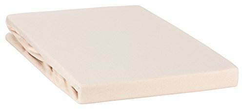 Moon Spannbetttuch Line Green auch für`s Wasserbett 90x200-100x220-leinen