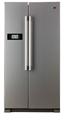 Haier HRF de 628df6 de Side By Side/A +/179 cm Hauteur/449 kWh/an/380 l partie de refroidissement/199 L Partie Congélateur/Porte Écran, réglage facile, tout sous contrôle/edelstahllook