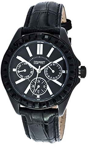 Esprit Damen Analog Quarz Uhr mit Leder Armband ES102392002
