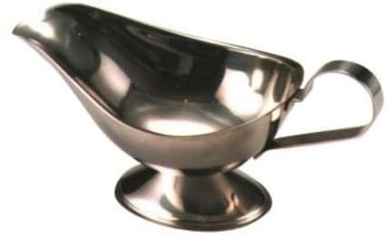 Genware NEV-B6389 Sauce Boat, Stainless Steel, 300 mL, 10 oz.