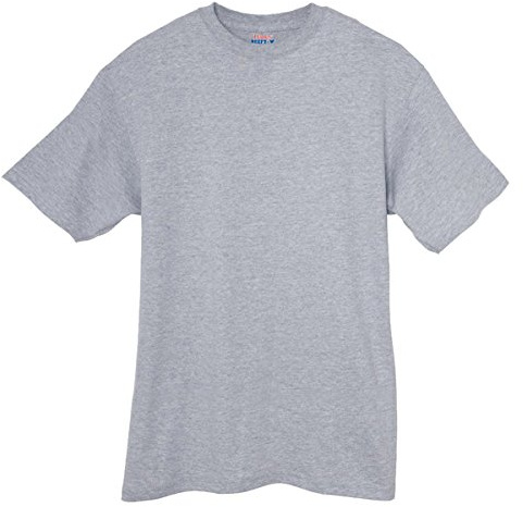 Hanes Men's Big-Tall Beefy-T Tall T-Shirt-B, Light Steel, XLT
