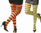 MEDIAS RAYAS ACCESORIOS DISFRAZ BRUJA